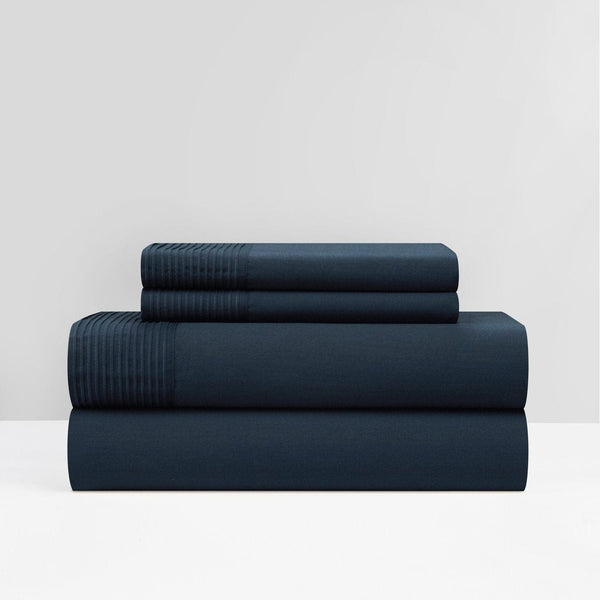 Chic Home Marsai 4 Piece Pleated Flange Sheet Set