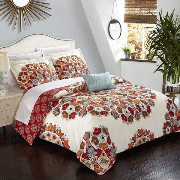 chic home Maxim 8 Piece Boho Duvet Cover Set
