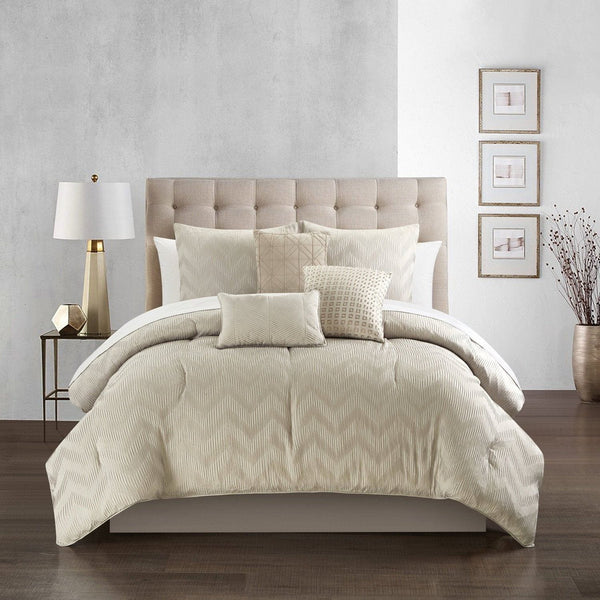 chic home Meredith 6 Piece Plush Comforter Set