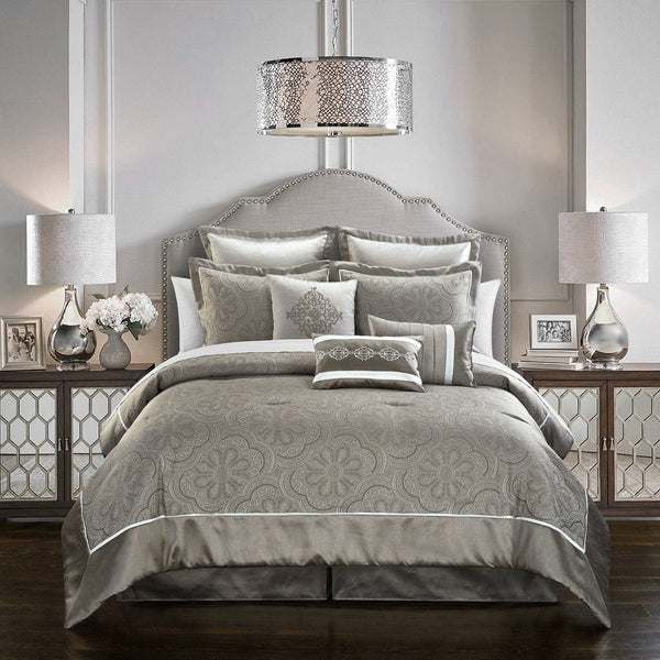 chic home Meryl 9 Piece Jacquard Comforter Set