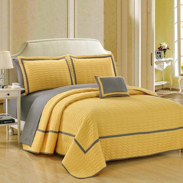 Chic Home Mesa 8 Piece Hotel Quilt Set