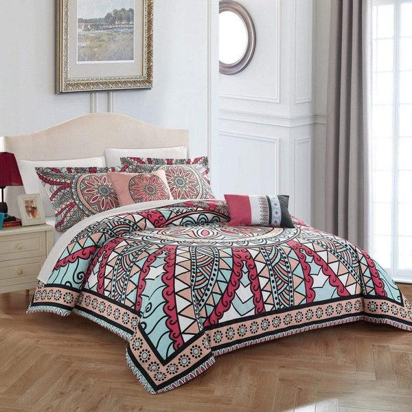 chic home Michal 5 Piece Cotton Comforter Set