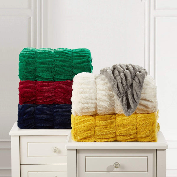 Chic Home Miera Faux Fur Micromink Throw Blanket