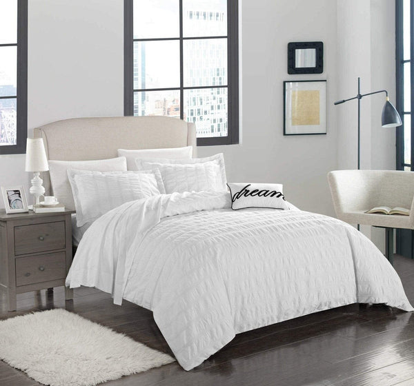 chic home Millbury 4 Piece Cotton Duvet Cover Set