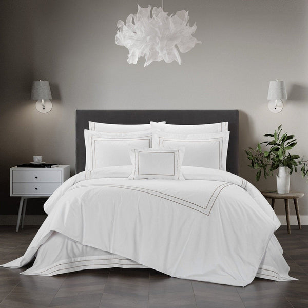 chic home Milos 4 Piece Cotton Comforter Set