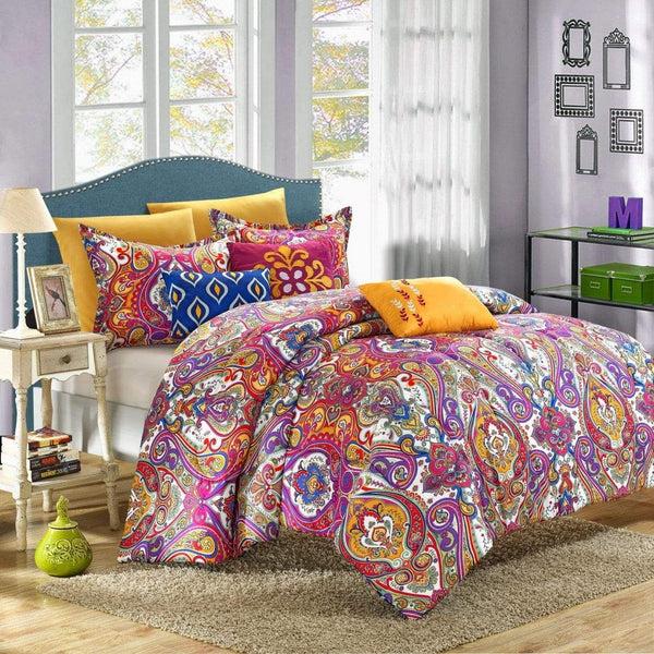 chic home Mumbai 8 Piece Boho Comforter Set