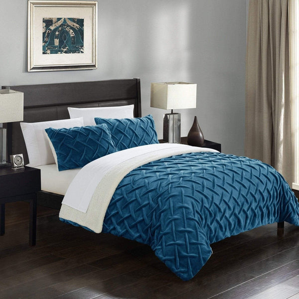 Chic Home Naama 3 Piece Sherpa Comforter Set