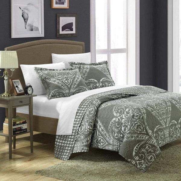 Chic Home Napoli 3 Piece Paisley Quilt Set