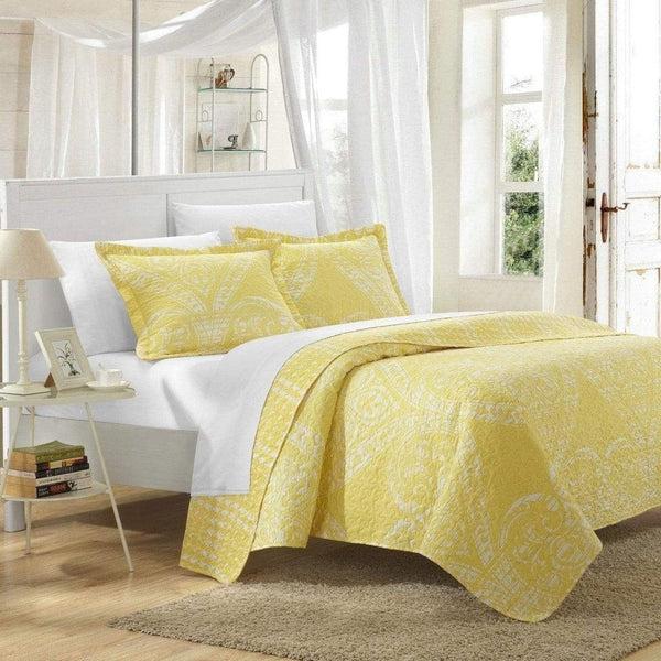 chic home Napoli 3 Piece Paisley Quilt Set