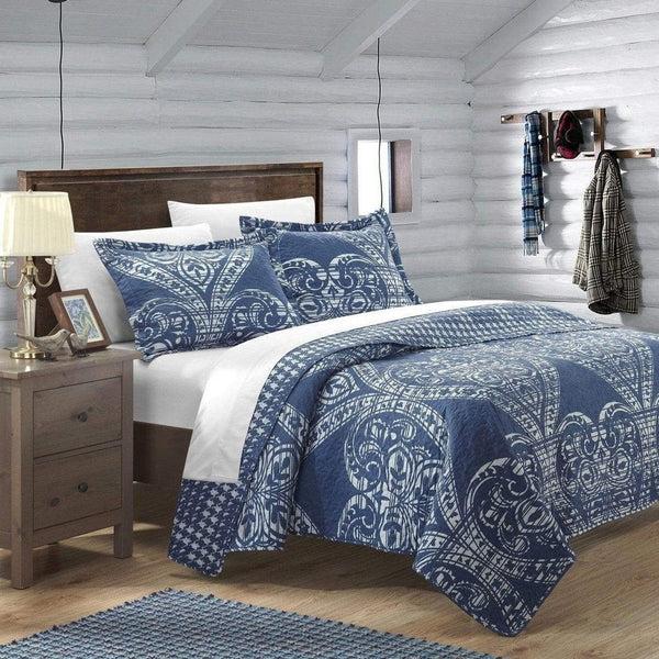 chic home Napoli 7 Piece Paisley Quilt Set