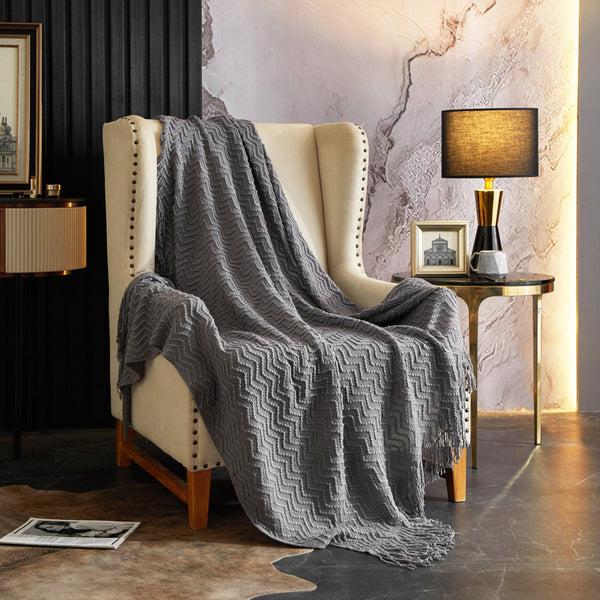 chic home Newport Woven Throw Blanket