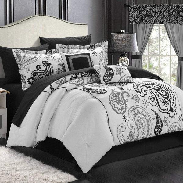 chic home Olivia 20 Piece Paisley Comforter Set