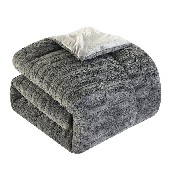 Chic Home Pacifica 7 Piece Faux Fur Comforter Set