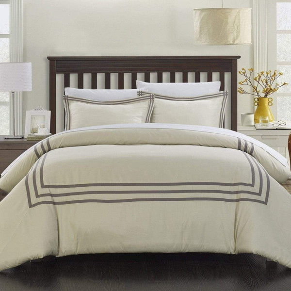 chic home Paige 7 Piece Hotel Duvet Cover Set