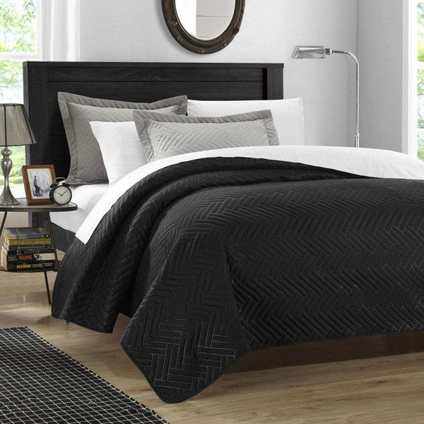 Chic Home Palermo 3 Piece Reversible Quilt Set