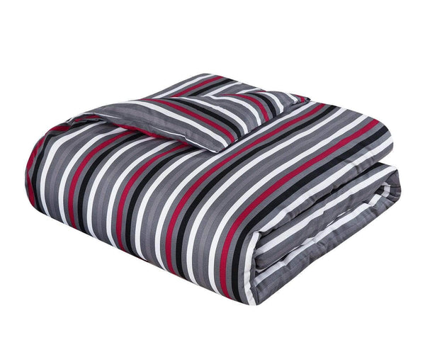 Chic Home Peyton 7 Piece Striped Comforter Set