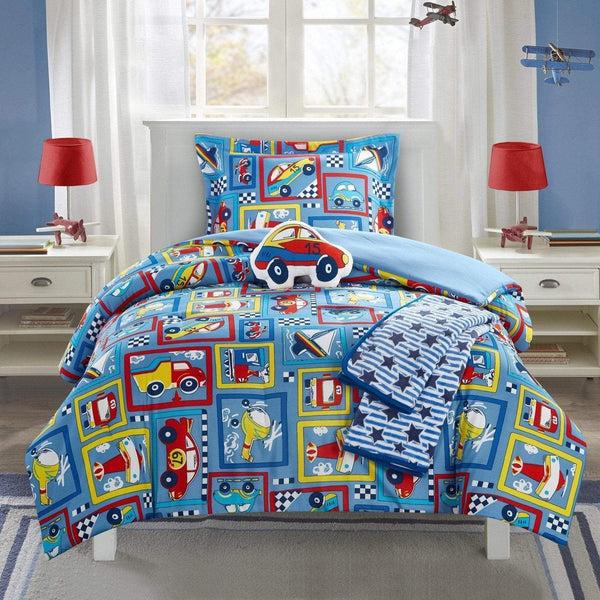 chic home Race Car 5 Piece Kids Comforter Set