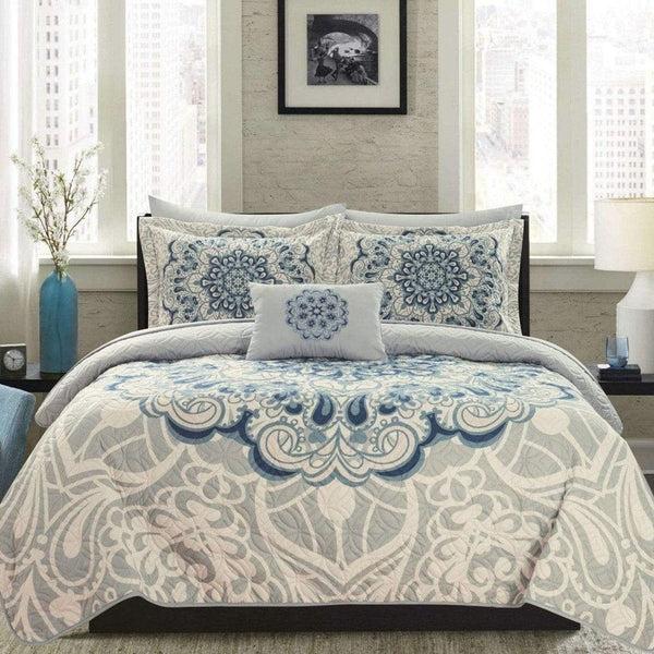 chic home Raina 4 Piece Boho Quilt Set