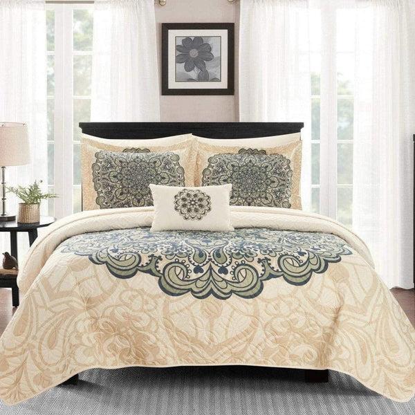 chic home Raina 8 Piece Boho Quilt Set