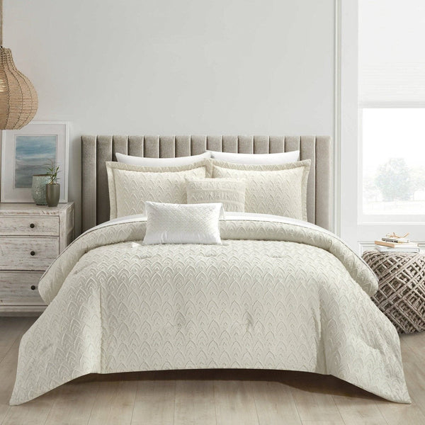 chic home Reign 5 Piece Jacquard Comforter Set