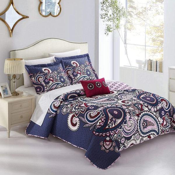 chic home Reims 8 Piece Boho Quilt Set