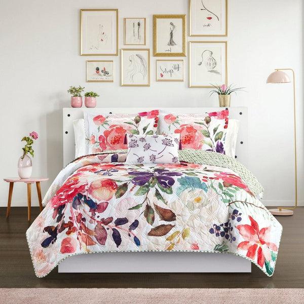 chic home Retsina 8 Piece Watercolor Quilt Set