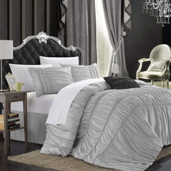Chic Home Romantica 9 Piece Ruffled Comforter Set