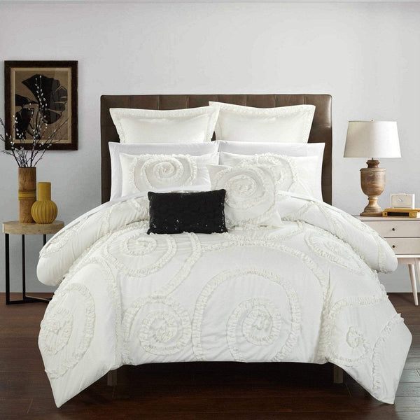 chic home Rosalia 7 Piece Floral Comforter Set