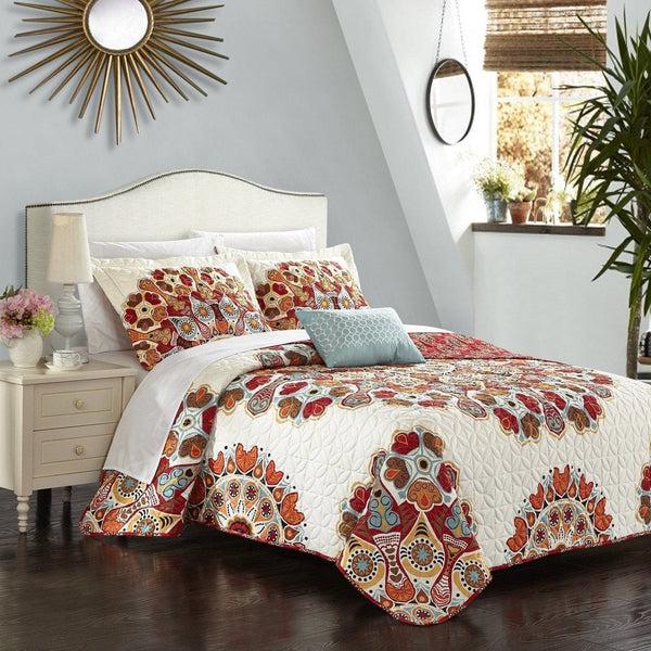 chic home Rouen 8 Piece Boho Paisley Quilt Set