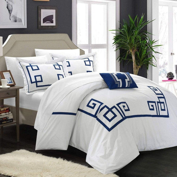 chic home Royalton 4 Piece Cotton Duvet Cover Set