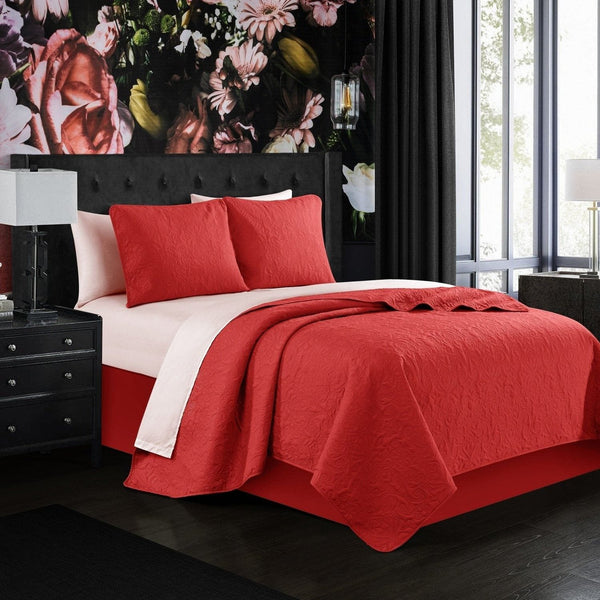 Chic Home Sachi 3 Piece Floral Quilt Set