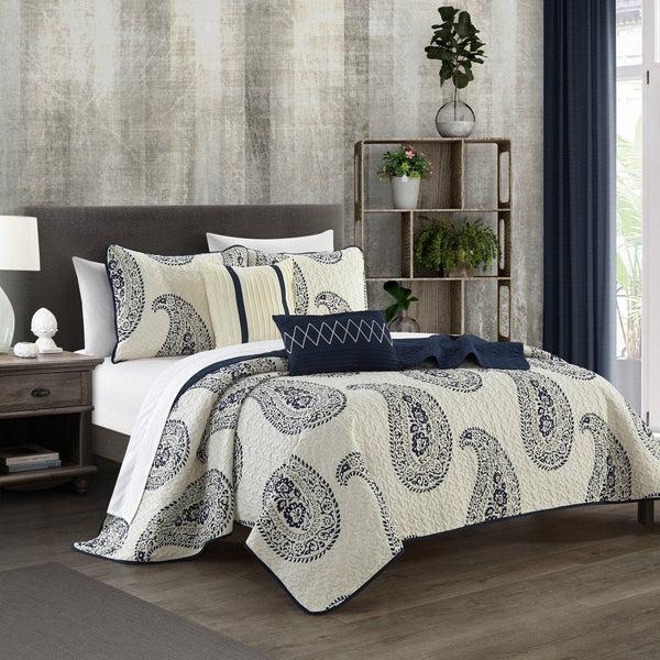Chic Home Safira 9 Piece Paisley Quilt Set