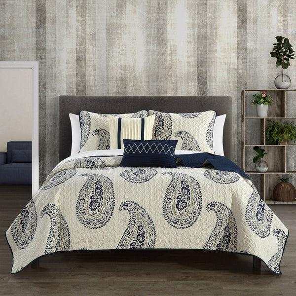 chic home Safira 9 Piece Paisley Quilt Set