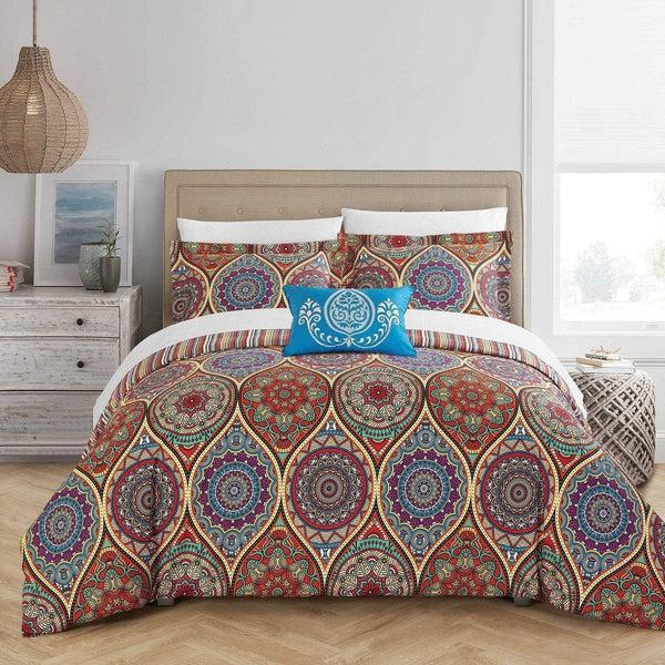 chic home Shulamit 8 Piece Boho Duvet Cover Set