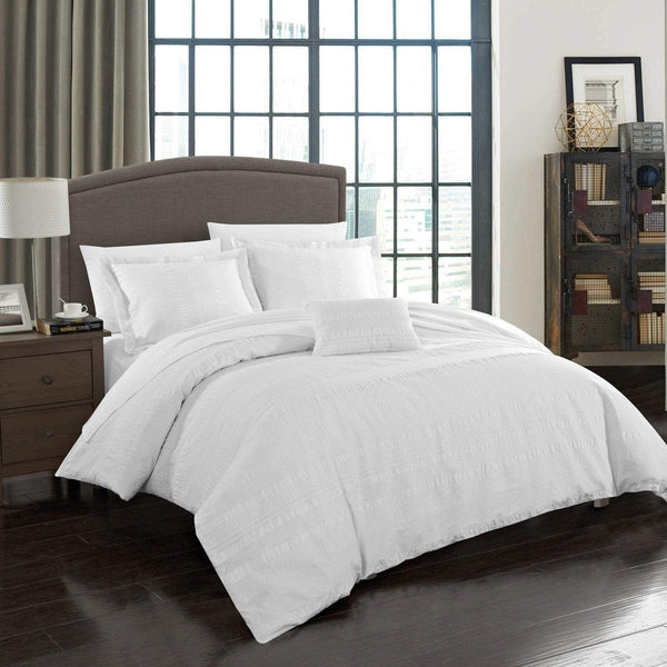 chic home Somerset 8 Piece Cotton Duvet Cover Set