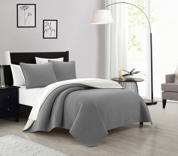 Chic Home St Paul 7 Piece Sherpa Lined Quilt Set