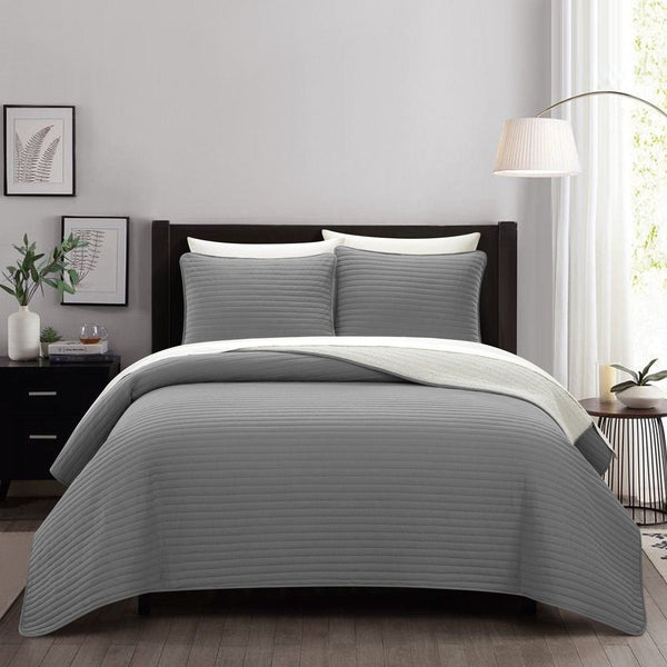 chic home St Paul 7 Piece Sherpa Lined Quilt Set