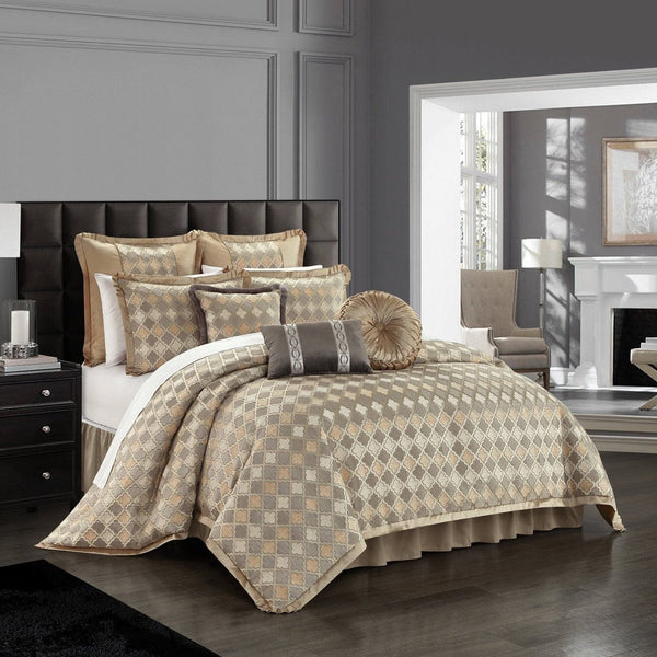 Chic Home Sue 9 Piece Chenille Comforter Set