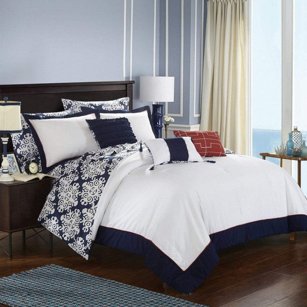 chic home Tania 10 Piece Reversible Comforter Set