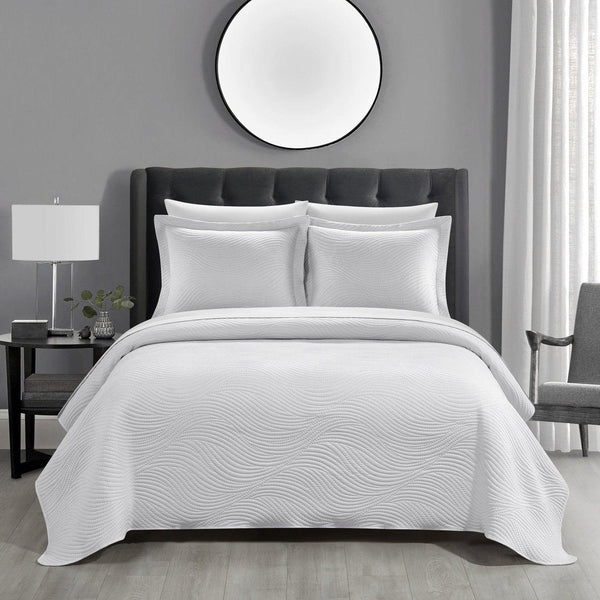 chic home Teague 7 Piece Wave Pattern Quilt Set