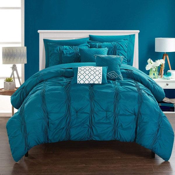 Chic Home Tori 10 Piece Pinch Pleat Comforter Set
