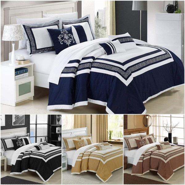 chic home Venice 11 Piece Cotton Comforter Set