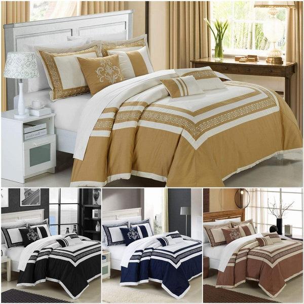 chic home Venice 7 Piece Cotton Comforter Set