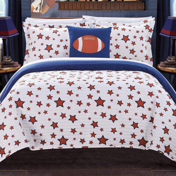 Chic Home Vintage 4 Piece Reversible Quilt Set