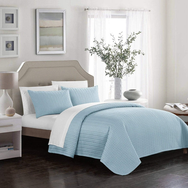 Chic Home Weaverland 3 Piece Stitched Quilt Set