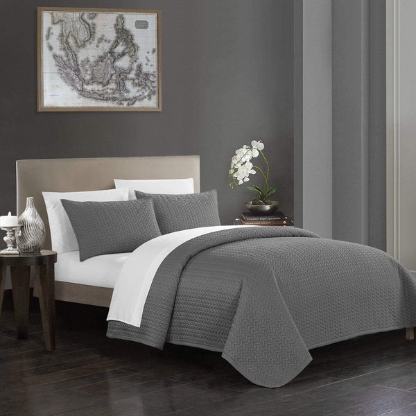 Chic Home Weaverland 7 Piece Stitched Quilt Set