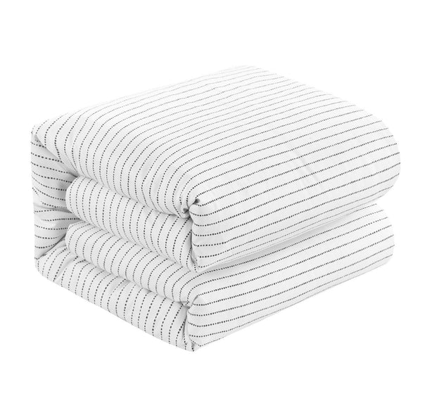 Chic Home Wesley 3 Piece Striped Duvet Cover Set