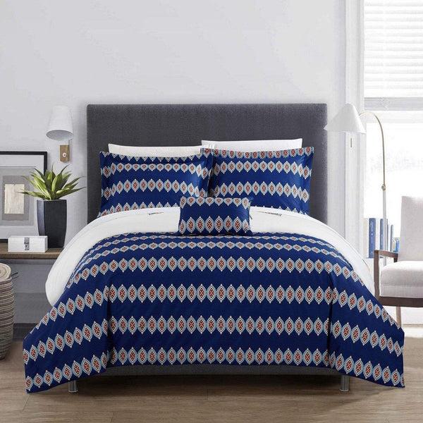 Chic Home Weston 4 Piece Cotton Duvet Cover Set
