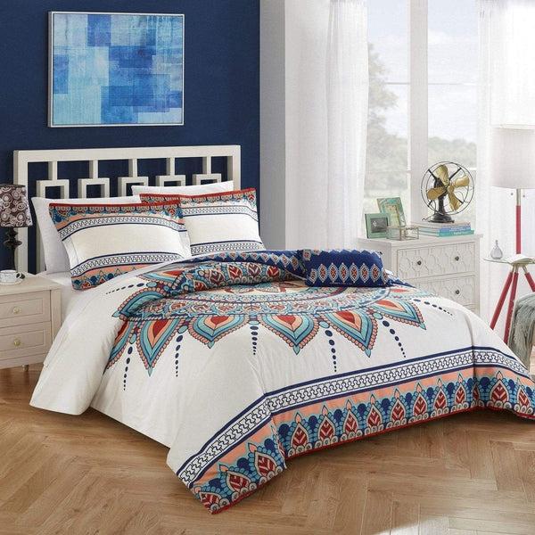 chic home Weston 4 Piece Cotton Duvet Cover Set