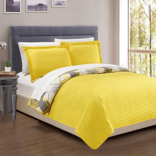 Chic Home Woodside 7 Piece Floral Quilt Set